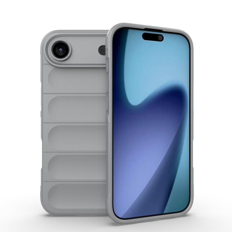 For iPhone Air Magic Shield TPU + Flannel Phone Case(Grey) - iPhone Air Cases by buy2fix | Online Shopping UK | buy2fix