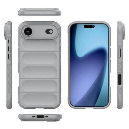 For iPhone Air Magic Shield TPU + Flannel Phone Case(Grey) - iPhone Air Cases by buy2fix | Online Shopping UK | buy2fix