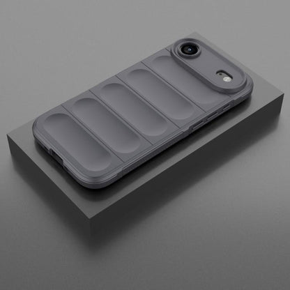 For iPhone Air Magic Shield TPU + Flannel Phone Case(Dark Grey) - iPhone Air Cases by buy2fix | Online Shopping UK | buy2fix