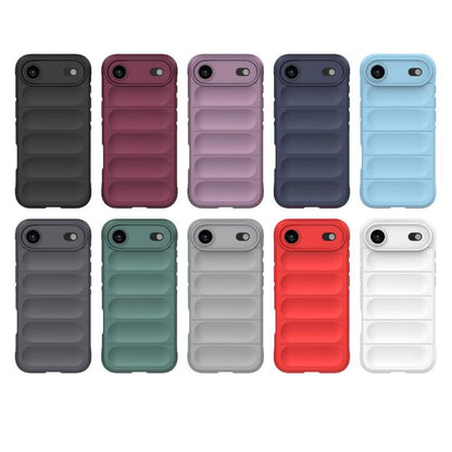 For iPhone Air Magic Shield TPU + Flannel Phone Case(Dark Grey) - iPhone Air Cases by buy2fix | Online Shopping UK | buy2fix