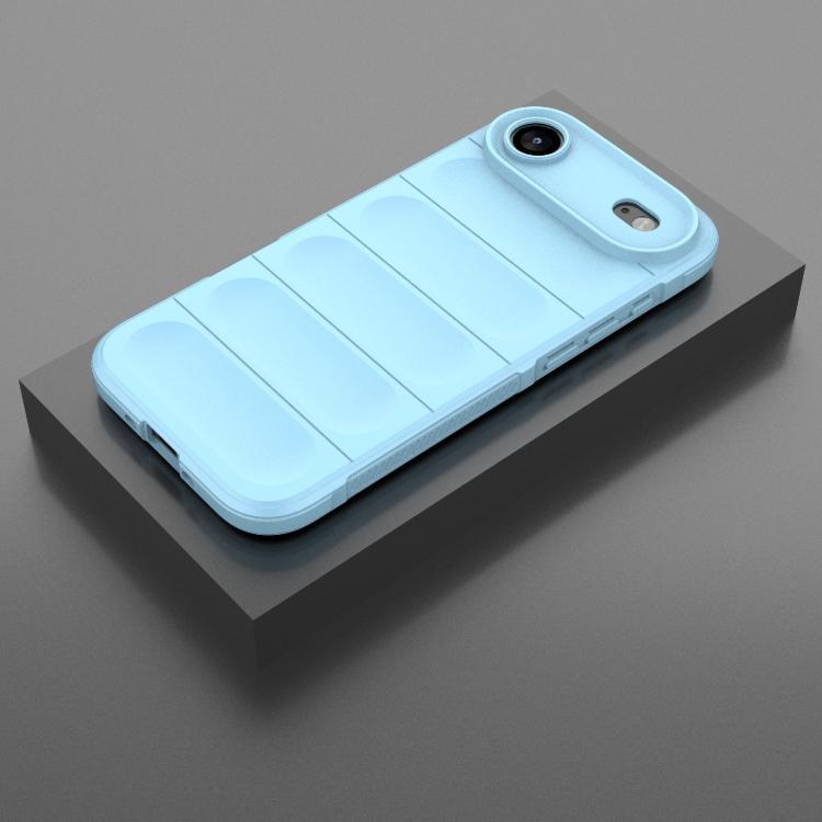 For iPhone Air Magic Shield TPU + Flannel Phone Case(Light Blue) - iPhone Air Cases by buy2fix | Online Shopping UK | buy2fix