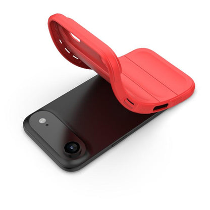 For iPhone Air Magic Shield TPU + Flannel Phone Case(Wine Red) - iPhone Air Cases by buy2fix | Online Shopping UK | buy2fix