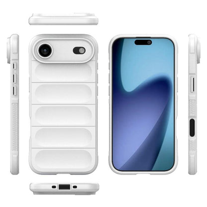 For iPhone Air Magic Shield TPU + Flannel Phone Case(White) - iPhone Air Cases by buy2fix | Online Shopping UK | buy2fix