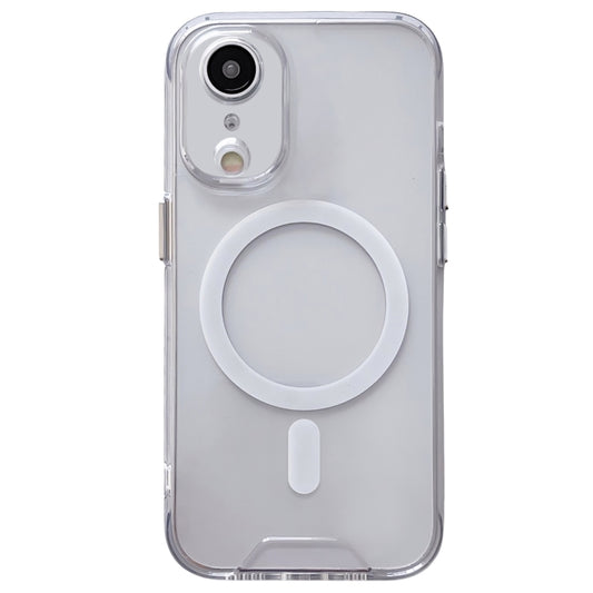 For iPhone XR Space MagSafe Acrylic Hybrid TPU Phone Case(Transparent) - More iPhone Cases by buy2fix | Online Shopping UK | buy2fix