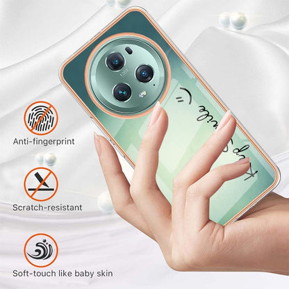 For Honor Magic 5 Pro Electroplating Marble Dual-side IMD Phone Case(Smile) - Honor Cases by buy2fix | Online Shopping UK | buy2fix