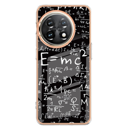 For OnePlus 11 Electroplating Marble Dual-side IMD Phone Case(Equation) - OnePlus Cases by buy2fix | Online Shopping UK | buy2fix