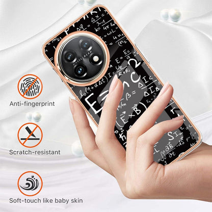 For OnePlus 11 Electroplating Marble Dual-side IMD Phone Case(Equation) - OnePlus Cases by buy2fix | Online Shopping UK | buy2fix
