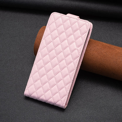 For Xiaomi 13 Diamond Lattice Vertical Flip Leather Phone Case(Pink) - Xiaomi Cases by buy2fix | Online Shopping UK | buy2fix
