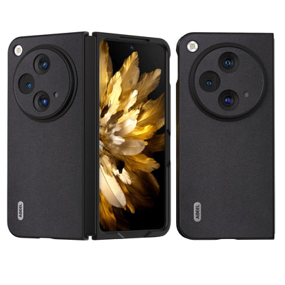 For OPPO Find N3 / OnePlus Open ABEEL Genuine Leather Xiaoya Series Phone Case(Black) by buy2fix