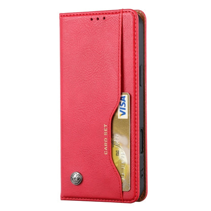 For iPhone 16 Pro Knead Skin Texture Flip Leather Phone Case(Red) by buy2fix