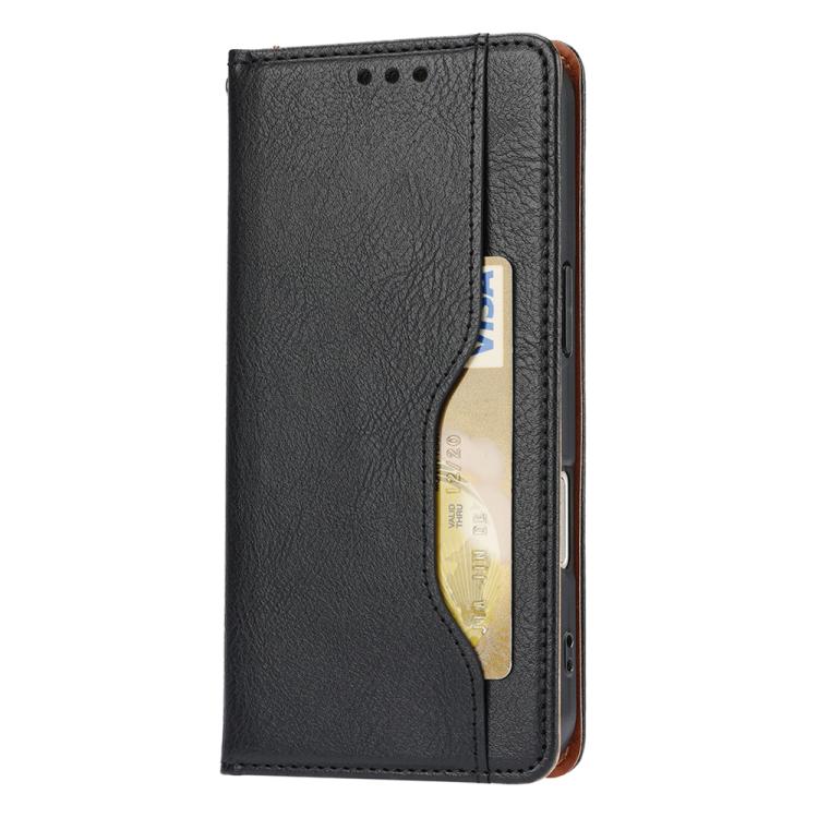 For iPhone Air Knead Skin Texture Flip Leather Phone Case(Black) - iPhone Air Cases by buy2fix | Online Shopping UK | buy2fix