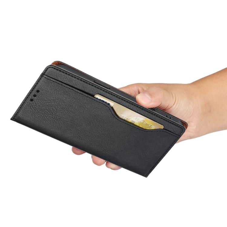 For iPhone Air Knead Skin Texture Flip Leather Phone Case(Black) - iPhone Air Cases by buy2fix | Online Shopping UK | buy2fix