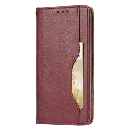 For iPhone Air Knead Skin Texture Flip Leather Phone Case(Wine Red) - iPhone Air Cases by buy2fix | Online Shopping UK | buy2fix