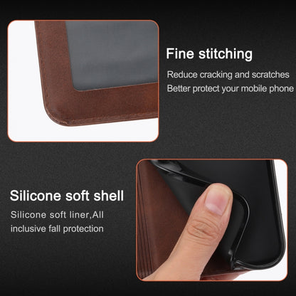 For iPhone 16 Pro Embossed Happy Cat Pattern Flip Leather Phone Case(Brown) by buy2fix