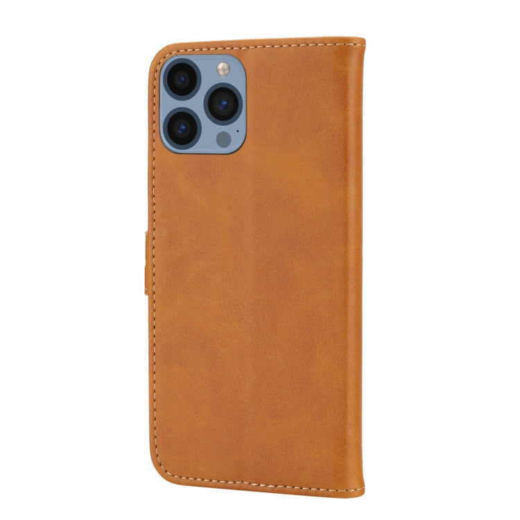 For iPhone 16 Pro Embossed Happy Cat Pattern Flip Leather Phone Case(Yellow) by buy2fix