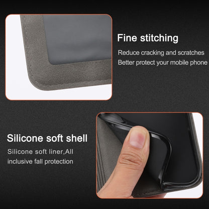 For iPhone 16 Pro Embossed Happy Cat Pattern Flip Leather Phone Case(Grey) by buy2fix