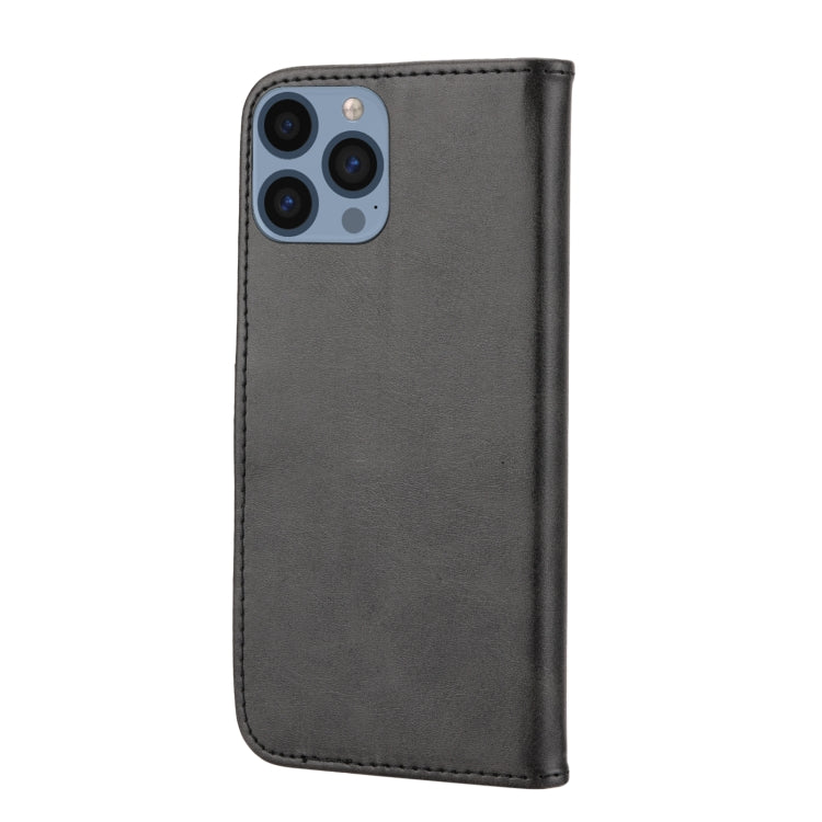 For iPhone 16 Pro Embossed Happy Cat Pattern Flip Leather Phone Case(Black) by buy2fix