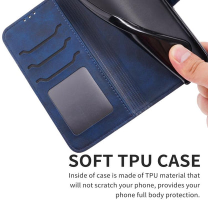 For iPhone Air Embossed Happy Cat Pattern Flip Leather Phone Case(Blue) - iPhone Air Cases by buy2fix | Online Shopping UK | buy2fix