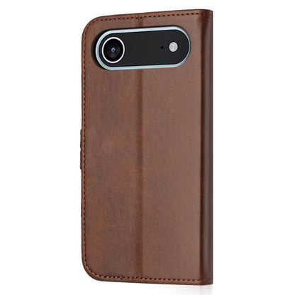 For iPhone Air Embossed Happy Cat Pattern Flip Leather Phone Case(Brown) - iPhone Air Cases by buy2fix | Online Shopping UK | buy2fix