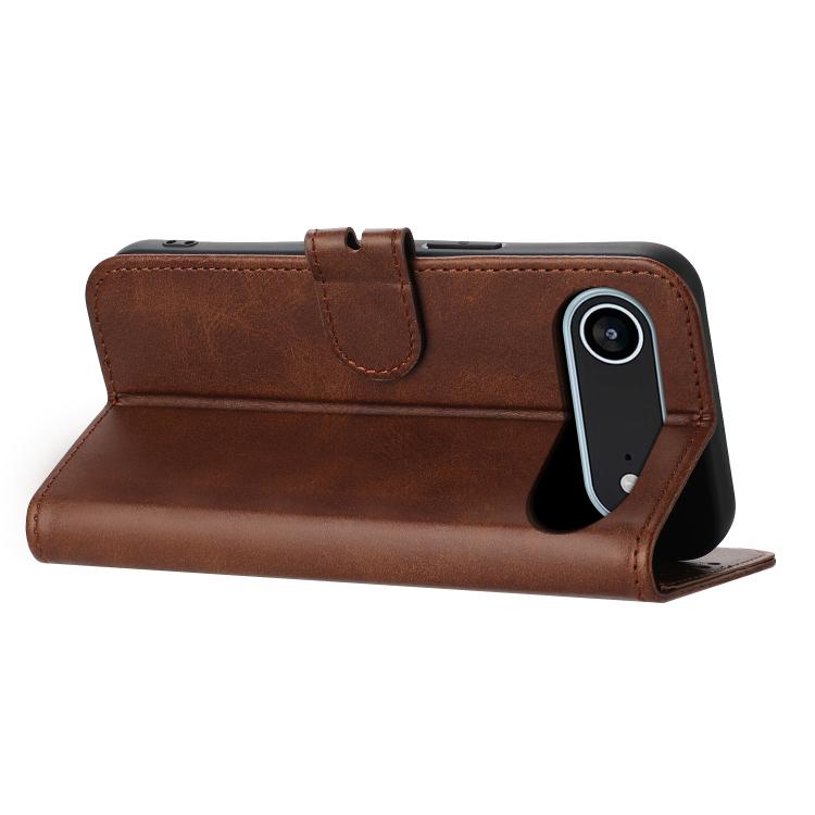 For iPhone Air Embossed Happy Cat Pattern Flip Leather Phone Case(Brown) - iPhone Air Cases by buy2fix | Online Shopping UK | buy2fix