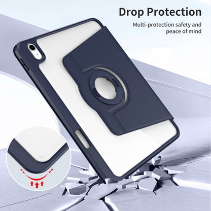 For iPad 2025 / 2022 Acrylic 360 Rotation Detachable Leather Tablet Case(Dark Blue) - iPad 2025 / 2022 Cases by buy2fix | Online Shopping UK | buy2fix