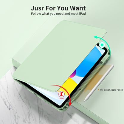 For iPad 2025 / 2022 Acrylic 360 Rotation Detachable Leather Tablet Case(Green) - iPad 2025 / 2022 Cases by buy2fix | Online Shopping UK | buy2fix