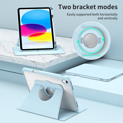For iPad Air 11 2025 / 2024 Acrylic 360 Rotation Detachable Leather Tablet Case(Ice Blue) - iPad Air 11 2025 / 2024 Cases by buy2fix | Online Shopping UK | buy2fix