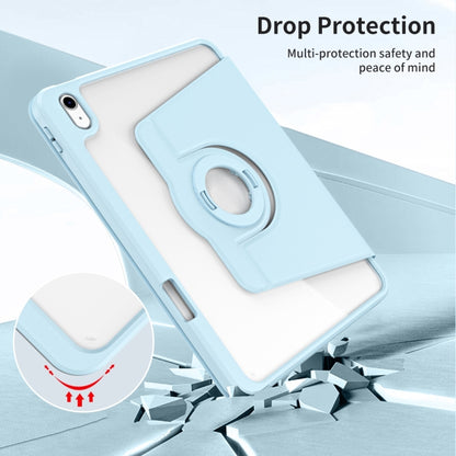 For iPad Air 11 2025 / 2024 Acrylic 360 Rotation Detachable Leather Tablet Case(Ice Blue) - iPad Air 11 2025 / 2024 Cases by buy2fix | Online Shopping UK | buy2fix