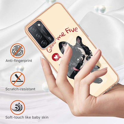 For OPPO A55 5G / A53s 5G / A54 4G Electroplating Marble Dual-side IMD Phone Case(Lucky Dog) by buy2fix