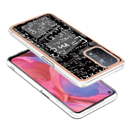 For OPPO A74 / A93 5G / A54 5G / A93s 5G Electroplating Marble Dual-side IMD Phone Case(Equation) by buy2fix