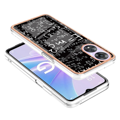 For OPPO A78 / A58 Electroplating Marble Dual-side IMD Phone Case(Equation) by buy2fix