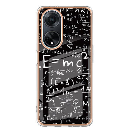 For OPPO A98 Electroplating Marble Dual-side IMD Phone Case(Equation) by buy2fix