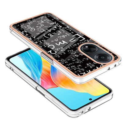 For OPPO A98 Electroplating Marble Dual-side IMD Phone Case(Equation) by buy2fix