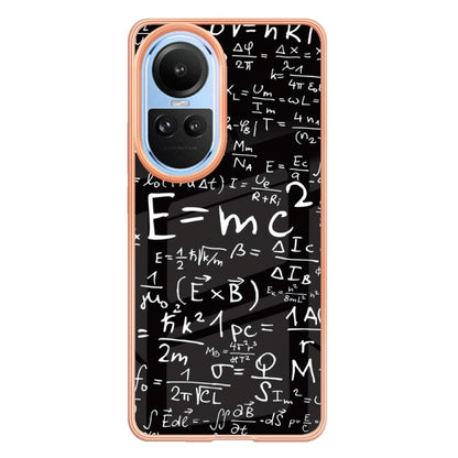 For OPPO Reno10 5G Global Electroplating Marble Dual-side IMD Phone Case(Equation) by buy2fix