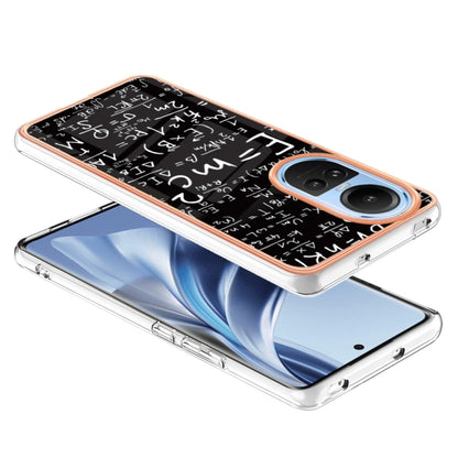 For OPPO Reno10 5G Global Electroplating Marble Dual-side IMD Phone Case(Equation) by buy2fix