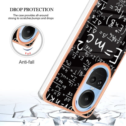 For OPPO Reno10 5G Global Electroplating Marble Dual-side IMD Phone Case(Equation) by buy2fix