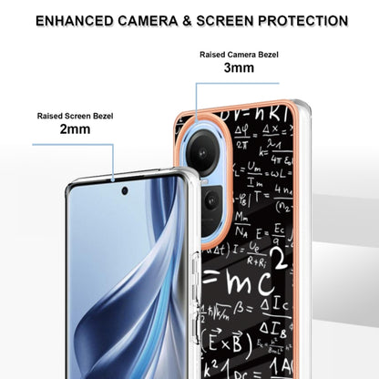 For OPPO Reno10 5G Global Electroplating Marble Dual-side IMD Phone Case(Equation) by buy2fix