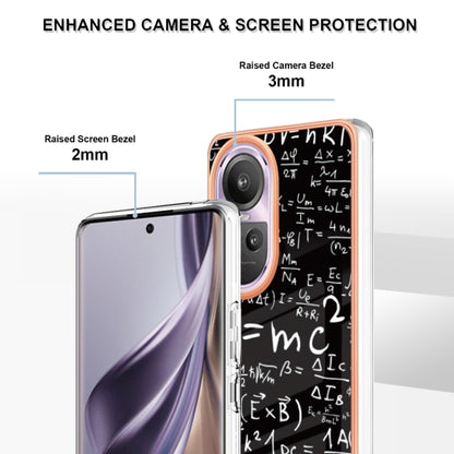 For OPPO Reno10 Pro 5G Global Electroplating Marble Dual-side IMD Phone Case(Equation) by buy2fix