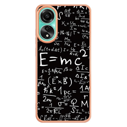 For OPPO A78 4G Electroplating Marble Dual-side IMD Phone Case(Equation) by buy2fix