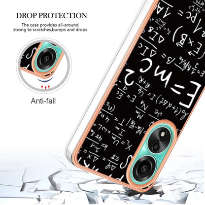 For OPPO A78 4G Electroplating Marble Dual-side IMD Phone Case(Equation) by buy2fix