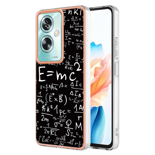 For OPPO A79 5G Global Electroplating Marble Dual-side IMD Phone Case(Equation) by buy2fix