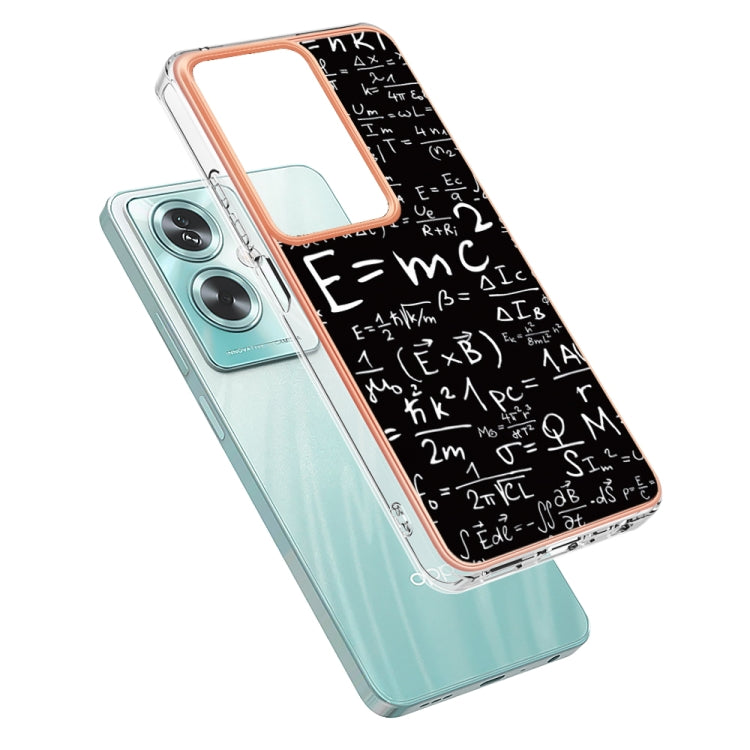 For OPPO A79 5G Global Electroplating Marble Dual-side IMD Phone Case(Equation) by buy2fix