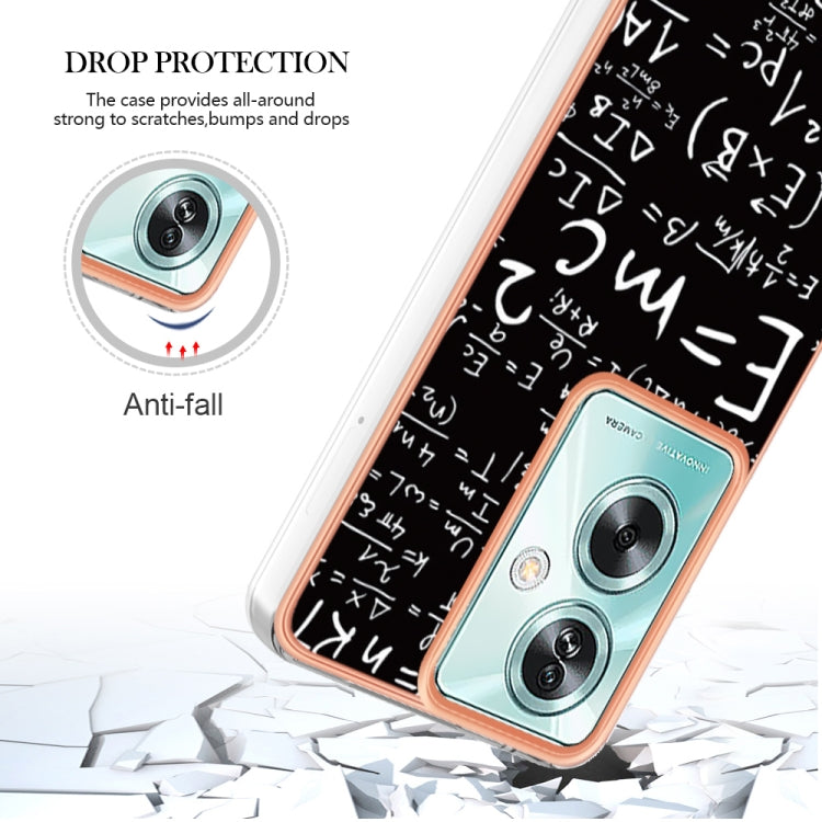 For OPPO A79 5G Global Electroplating Marble Dual-side IMD Phone Case(Equation) by buy2fix