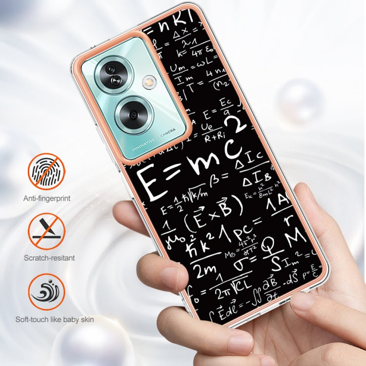 For OPPO A79 5G Global Electroplating Marble Dual-side IMD Phone Case(Equation) by buy2fix