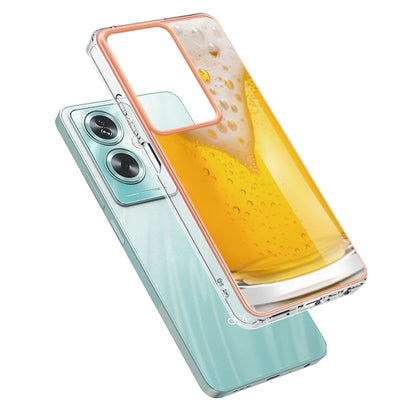 For OPPO A79 5G Global Electroplating Marble Dual-side IMD Phone Case(Draft Beer) by buy2fix