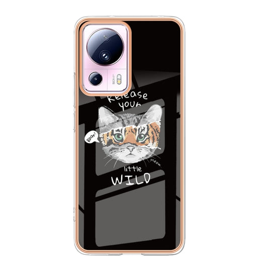 For Xiaomi 13 Lite 5G Electroplating Marble Dual-side IMD Phone Case(Natural Growth) - Xiaomi Cases by buy2fix | Online Shopping UK | buy2fix
