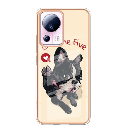 For Xiaomi 13 Lite 5G Electroplating Marble Dual-side IMD Phone Case(Lucky Dog) - Xiaomi Cases by buy2fix | Online Shopping UK | buy2fix