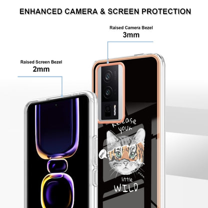 For Xiaomi Poco F5 Pro 5G / Redmi K60 Electroplating Marble Dual-side IMD Phone Case(Natural Growth) - Xiaomi Cases by buy2fix | Online Shopping UK | buy2fix