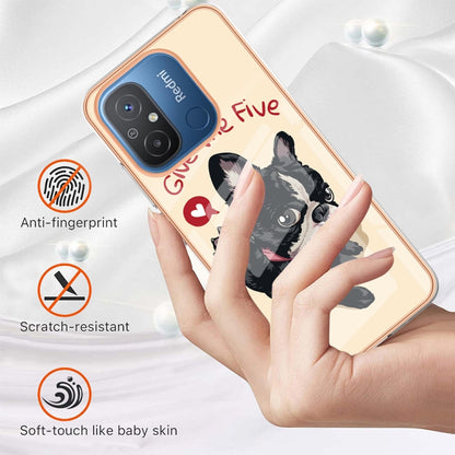 For Xiaomi Redmi 12C / 11A 4G Electroplating Marble Dual-side IMD Phone Case(Lucky Dog) - Xiaomi Cases by buy2fix | Online Shopping UK | buy2fix