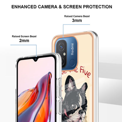 For Xiaomi Redmi 12C / 11A 4G Electroplating Marble Dual-side IMD Phone Case(Lucky Dog) - Xiaomi Cases by buy2fix | Online Shopping UK | buy2fix